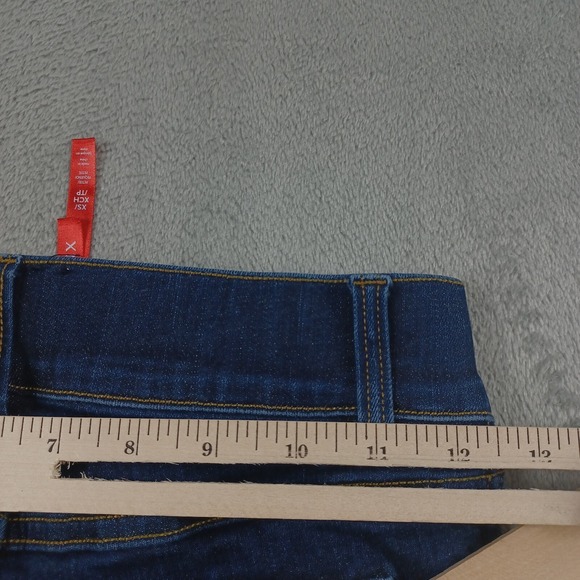 Spanx Leggings Womens XS Blue Jegging Pull On Pockets Stretch Preppy - Picture 7 of 7
